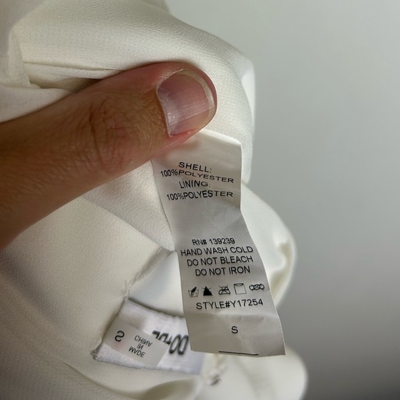 Do+Be Romper Old Money White Ruffle Sleeveless Career Professional Size S - Picture 13 of 15